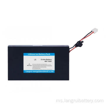 48V 10AH Pek bateri lithium ion dengan BMS